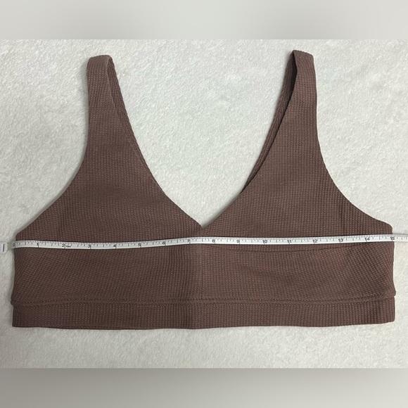 Princess Polly size 8 textured V-neck brown bralette - Picture 8 of 9